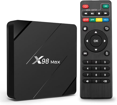 Puersit Android TV Box 10.0, X96Mini up to X98Max TV Box WiFi 2 GB/ 16 GB com Allwinner H313, Smart TV Box compatível com 4K HD com chipset de quatro núcleos, reprodutor multimédia de streaming