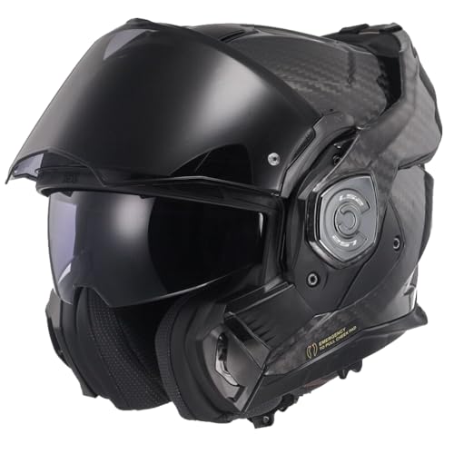 LS2, Capacete de mota modular ADVANT X CARBON Gloss Carbon, XS