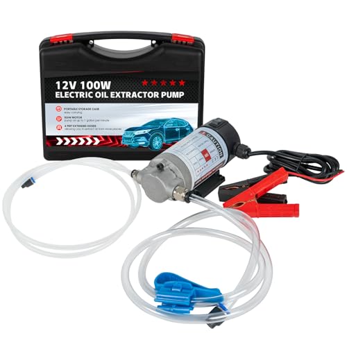 YaoFaFa 12 V 100 W Bomba extrator de óleo, bomba de transferência de óleo do motor, bomba extrator de líquido diesel elétrica
