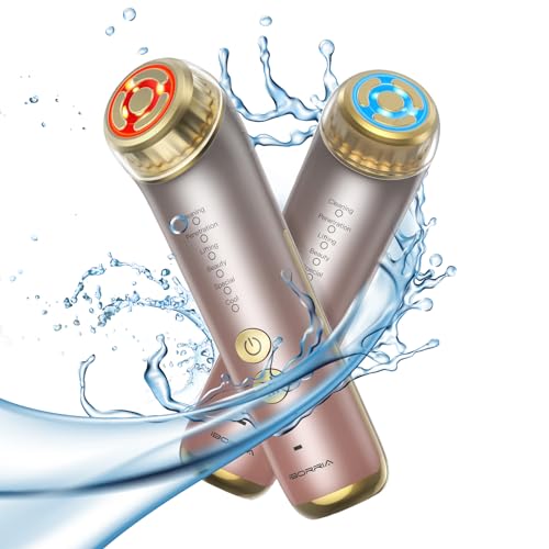 IBORRIA Radiofrequência facial profissional, dispositivo de máquina facial multifuncional 6 em 1 EMS, massajador elétrico aparelho facial anti-envelhecimento anti-rugas, limpeza profunda