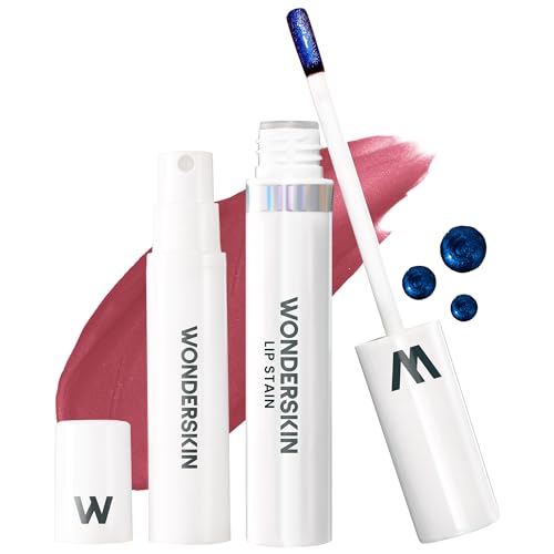 Wonderskin Wonder Blading Peel and Reveal Lip Stain Kit Tinta labial tipo peel-off, rosa, de longa duração, impermeável (Charming)