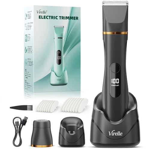 Raspador elétrico mulher IPX7 impermeável - máquina de barbear mulher zona antima (rosto, braças e corpo), máquina de barbear com 4 pentes de precisão, ecrã LED, recarga USB, presentes aniversário