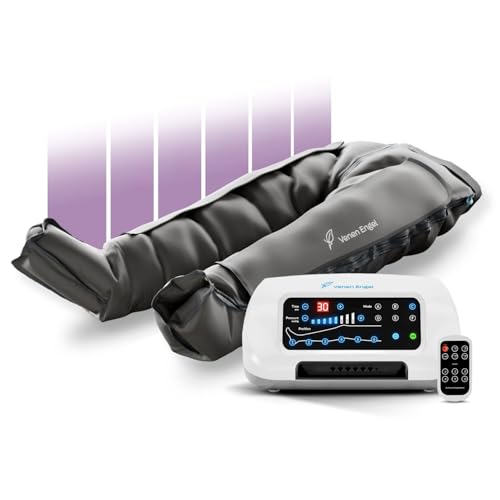 Venen Engel 6 Premium Recovery Boots 6 programas de massagem, dispositivo médico certificado para problemas venosos e linfáticos, tratamento da celulite, complemento para drenagem linfática