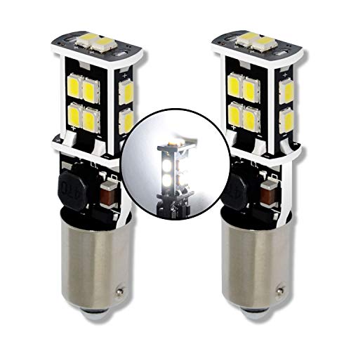 MCK Auto - Substituição para H6W LED CanBus conjunto de lâmpadas brancas muito claras e sem erros, compatíveis com F20 F30