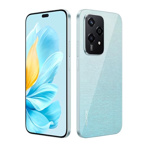 HONOR Smartphone 200 Lite 5G, Câmara tripla 108MP+5MP+2MP,MediaTek Dimensity 6080 (6nm), 8Go+256Go Mobile Phones, AMOLED 6,7", 4500 mAh/Dual SIM/NFC/GPS, MagicOS 38A Android 14, azul