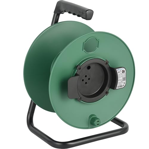 Electraline 94015 Enrolador de cabo sem cabo, adequado para casa/escritório/jardim