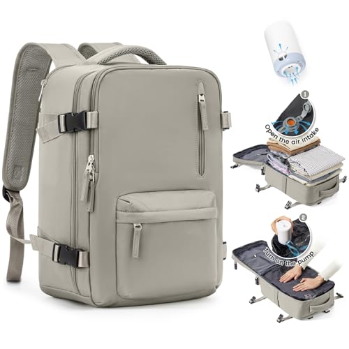 SZLX Mochila de viagem a vácuo com bomba mochila viagem cabine avion 40 x 20 x 25 mulher Ryanair bagagem de mão 40 x 30 x 20 Ryanair malas de viagem cabine 45 x 36 x 20 Easyjet mochila portátil 14
