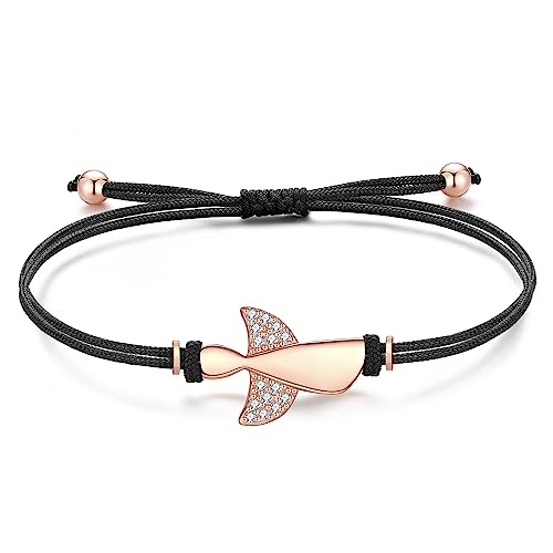 Jrêveinfini Pulseira anjo da guarda mulher menina prata 925, pulseira cordão mulher mãe e filha, presente de aniversário mulher menina com caixa de presente