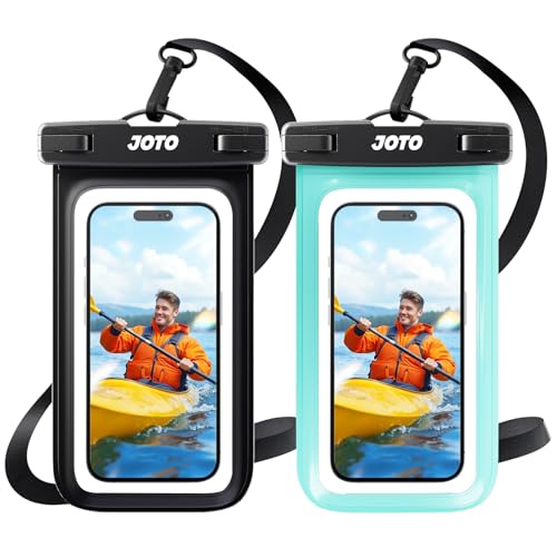 JOTO 2 unidades. Bolsa estanque telemóvel universal, capa impermeável para iPhone 16/15/14/13/12 Mini/Pro/Pro MAX/11/XS/XR/8 Plus/7 Plus, Galaxy Note10+/S20 Ultra/S20+/S10e telemóvel até 7" - N