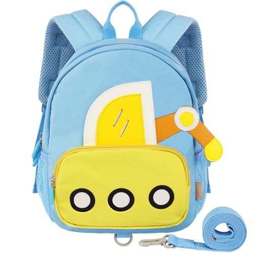 Gagaku Mochila de crianças 3 D animais, mala pré-escolar, mochila com correia de arnês de segurança