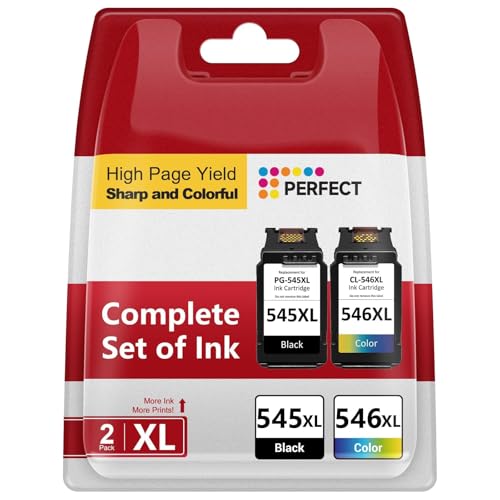 545 546 XL Substituição para cartuchos Canon 545 546, tinta impressora PG-545XL CL-546XL Printer Ink compatível com Canon Pixma TS3350 TS3450 TS3150 TS205 MG2455. 0 MG2950 TS3355 TR4650 TR4550 (preto