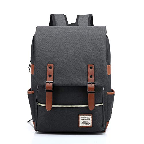 HASAGEI Ukbb0006 Wenjie - Mochila de viagem para computador portátil, unissexo, estilo vintage, cor preta, crianças