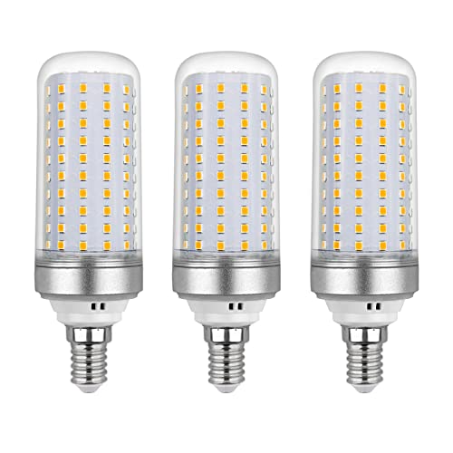 SCNNC Lâmpadas LED milho E14 20W, CA175-265 V, 2200 lm branco quente 3000 K, não regulável, 200 W lâmpada halogénea equivalente, lâmpada LED para lustres, luzes de teto, embalagem de 3