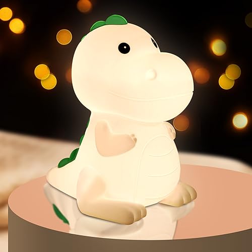 Vicukten Dinossauro Luz noturna infantil, 7 cores luz removedores infantis, recarregável candeeiro de noite LED, luz de silicone para bebé de noite, crianças presente para quarto