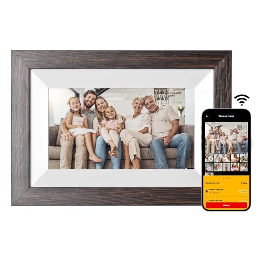 KODAK Moldura para fotos digital, Wi-Fi moldura digital de 7 polegadas, ecrã táctil HD IPS, 32 GB moldura digital de fotos, rotação automática, fácil de partilhar para fotos e vídeos via App ou cabo