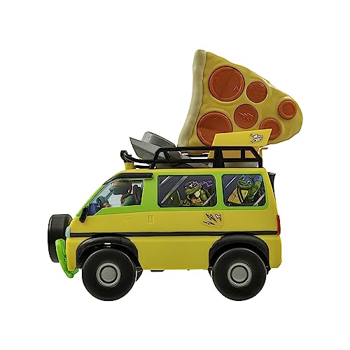 TMNT Tartaruga ninja adolescente mutante | Tartaruga ninja brinquedos pizza Blaster, edição de filme, Vaneta tartarugas ninja tele-rigida com lançamento de pizza, presentes e brinquedos de 5 anos