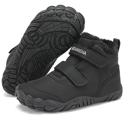 Mishansha Meninos Barefoot botas de inverno meninas confortáveis quentes impermeável antiderrapante Gr.25-36 UE