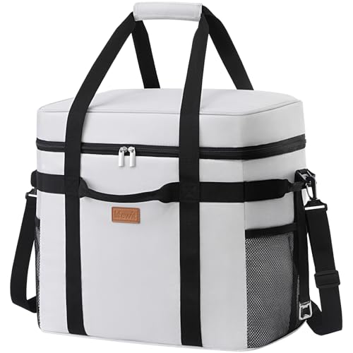Lifewit Geladeira portátil 40 l, bolsa térmica grande, Cooler Bag dobrável com várias alças, bolsa de frigorífico para homem e mulher, suporte de alimentos para piquenique, campismo, churrasco