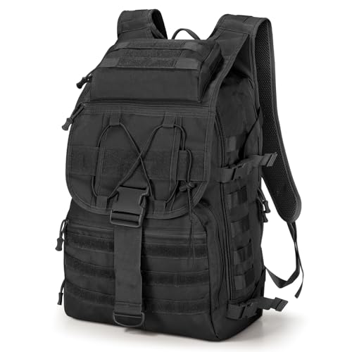 SHANNA Mochila militar utilitário 35 l/50 l tática, mochila Crossfit grande capacidade pacote de assalto molle, mochilas de emergência de 3 dias para caça caminhadas campismo e atividade ao ar livre