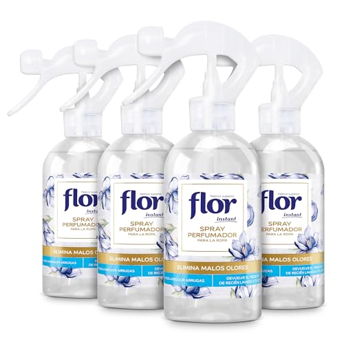 Flor Perfume instantâneo para roupas, fragrância azul - pacote de 4