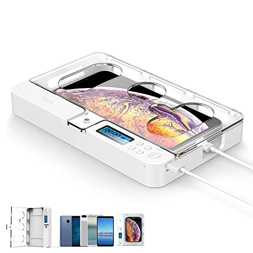 iDiskk Caixa de bloqueio de telefone com temporizador, prisão de tempo, autocontrolo para iPhone / Android, armário temporizado (vidro)