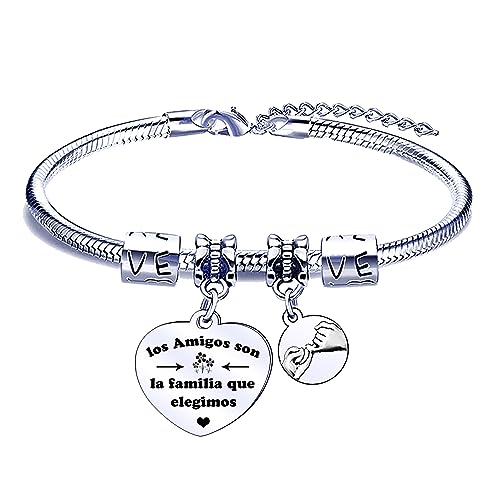 POIUYTRE Pulseira amiga presente de amiga presente amiga aniversário Natal presente de graduação presentes para amigas presentes originais para amigas pulseira de melhor amiga