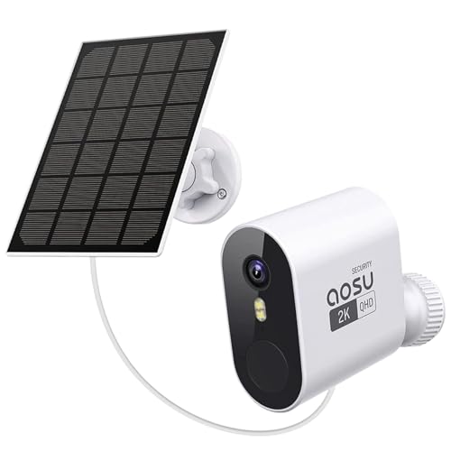 AOSU SolarCam Pro System Câmara de vigilância add-on – Expanda o seu sistema (requer Homebase para o seu uso / não funciona de forma independente)