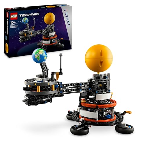 LEGO Technic Planeta Terra e Lua em Órbita brinquedo de astronomia e sistema solar, presente do espaço para meninos e meninas de 10 anos ou mais, jogo educativo de planetas 42179
