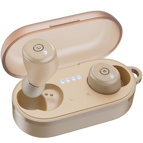 TOZO T10 Auriculares sem fios Bluetooth 5.3 com controlo tátil ORIGX 2.0 acústico EQ ajuste 55H reprodução suporta carregamento sem fios e USB tipo C IPX8