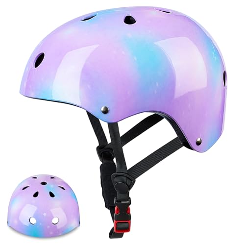 Capacete bicicleta crianças capacete de ciclismo para crianças ajustável capacete infantil skate Rollerskate de 3 a 8 anos de proteção para vários desportos