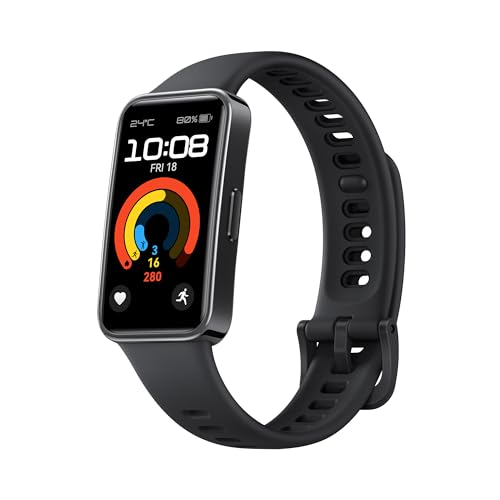 HUAWEI Band 10 Smartwatch, monitorização de atividade física com IA, análise do sono a nível profissional, VFC médio durante o sono e dados sobre o sonho, 14 dias, iOS & Android