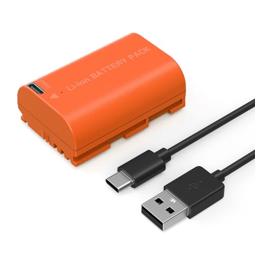 SMALLRIG Bateria compatível com LP-E6NH de 2400 mAh com porta USB-C para Canon R5, R6, R7, para Canon R6 Mark II, R, R5 C, 5D II/III/IV, 6D, 6D II, 7D, 7D II, 60Da, 70D, ,D, 70D, 70D, 70D, 7, 70D, 70D