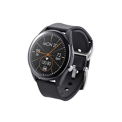 ASUS HC-A05 VivoWatch SP Smartwatch com monitorização de passos, percurso, frequência cardíaca, sono, calorias, altura, resistente à água, cor preta