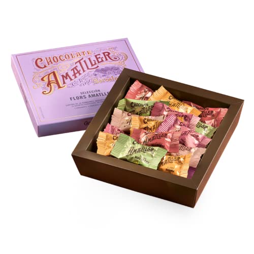 Chocolate Amatller - Chocolates sortidos flores caixa seleção bombons recheados trufa 180 g