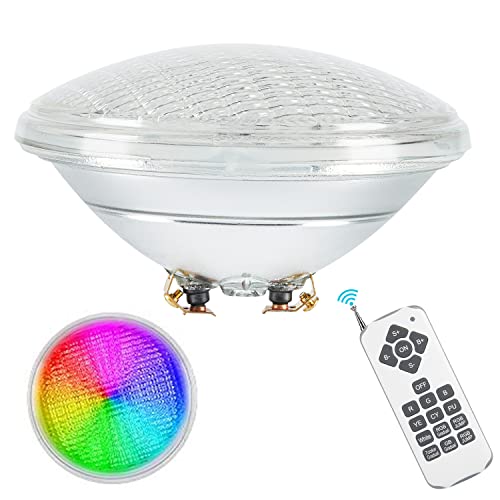 LEDMO 40W RGB Focos led piscina PAR56 piscinas candeeiro com controlo remoto 12 V AC/DC luz led piscina IP68 luzes impermeáveis piscina