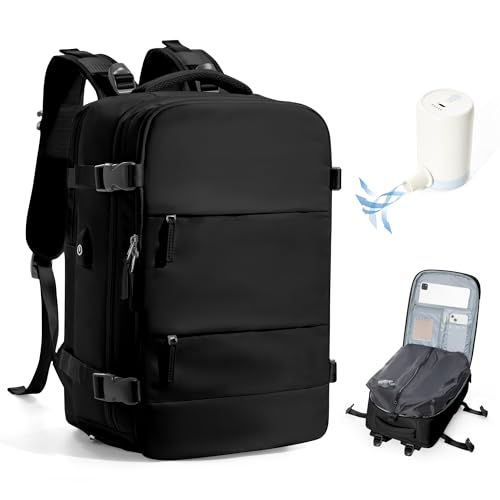 BJLFS Mochila viagem cabine avião 40 x 20 x 25 mulher mochila a vácuo Ryanair mala bagagem de mão 40 x 20 x 25 Ryanair mala de viagem homem malas de viagem cabine mochila portátil 14 polegadas para