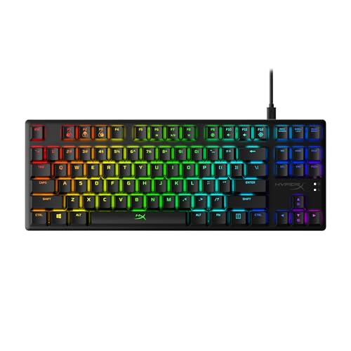 HyperX Alloy Origins Core – Teclado mecânico para jogos RGB, Tenkeyless, interruptores Red (US Layout)