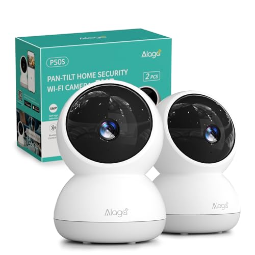 Câmara de vigilância WiFi interior 3K, câmara de vigilância doméstica WiFi para bebés/animais de estimação/segurança em casa, 2,4 / 5 GHz, visão noturna, áudio bidirecional, deteção humana, compatível