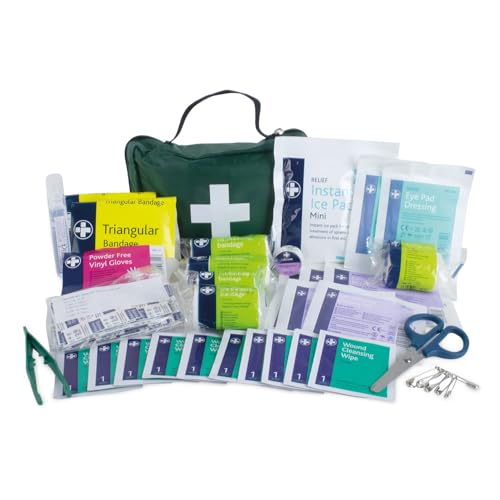 LEWIS-PLAST Kit completo de primeiros socorros 90 peças de primeiros socorros ao ar livre - kit que cumpre as normas europeias