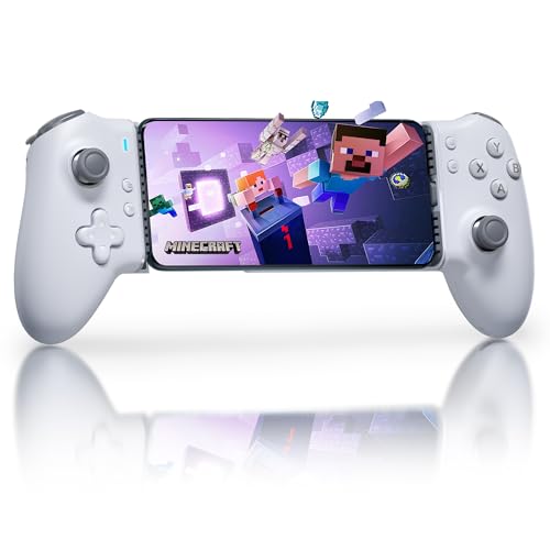 EasySMX M15 Móvil Mando de Juego para Teléfono Android (Tipo C) & iPhone 15 Series - con Botones Mecánicos - Hall Joysticks/Triggers - Vibración - Juega Xbox, Playstation - Bluetooth & Plug and Play