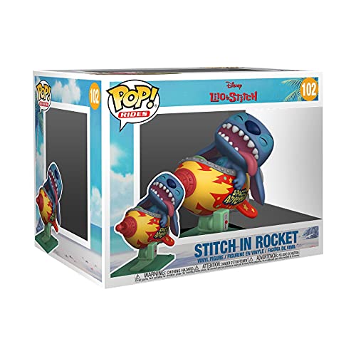 Funko Pop! Rides Super Deluxe: Disney Stitch Rocket - Lilo and Stitch - Figura de vinil colecionável - ideia de presente- Mercadoria oficial - Brinquedos para crianças e adultos - Fãs de filmes
