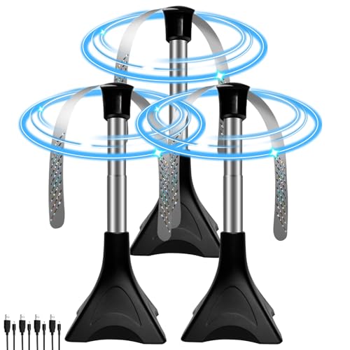 3 peças ventilador portátil repelente de moscas, ventilador de proteção contra mosquitos, pequeno e silencioso, uso de mesa/suspenso para piquenique, churrasqueira e viagens, exterior e interior