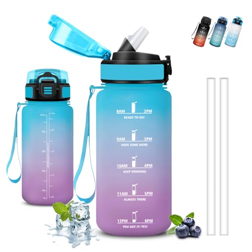 Garrafa de água para crianças, garrafa de água de 500 ml, à prova de fugas, cantil infantil, com slogan motivador, reutilizável, cantil com canudos para a escola, escritório, café, campismo, desportos