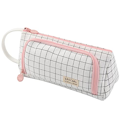 ONCCI Estojo escolar grande para lápis, estojo multifuncional com fecho de correr para menina, bolsa de lápis para escola e escritório, estojo para artigos de papelaria