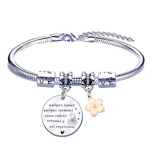 FGHJK Pulseira amiga presente de amiga presente amiga aniversário Natal presente de graduação presentes para amigas presentes originais para amigas pulseira melhor amiga