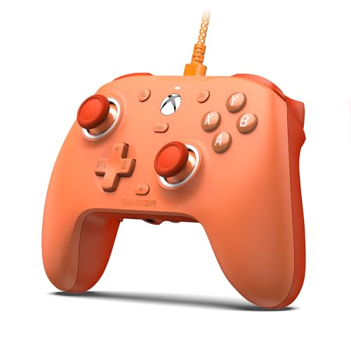 GameSir G7 SE Controlador com cabo para Xbox Series X|S, controlador Xbox com Joystick com sensor de efeito Hall, funciona com Xbox One e Windows 10/11, com licença oficial para Xbox (laranja)