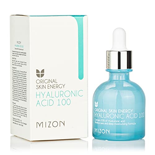 [Mizon] Soro de ácido hialurónico (30 ml) Soro anti-envelhecimento e anti-rugas, rejuvenescimento e revitalização da pele, cuidados com a pele coreano (Hyaluronic Acid 100)