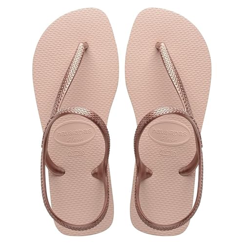 Havaianas - Flash Urban, Sandalias Cómodas, Elegantes y Versátiles, Cierre en Tobillo, Tiras Metálicas Cruzadas, Mujer