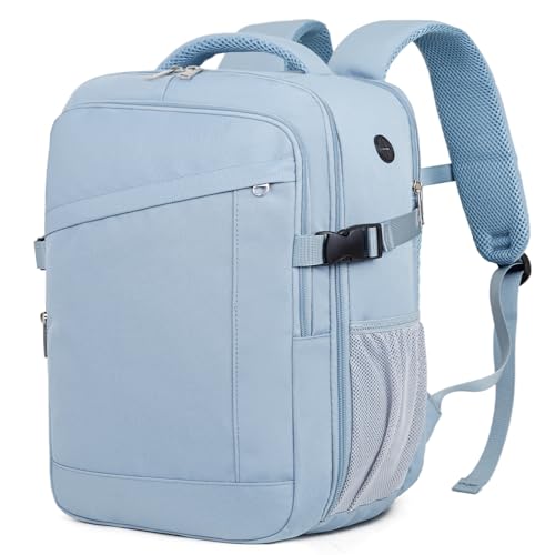 Mochila viagem cabine avião 40 x 20 x 25, mochila cabine 40 x 20 x 25 para Ryanair mochila de viagem malas cabine 20 l mochila avião bagagem de mão mala com bolsa húmida independente e bolso