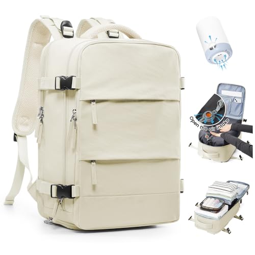 SZLX Mochila de viagem para mulher, mochila a vácuo, bagagem de mão 40 x 30 x 20 Ryanair Vueling Wizzair Easyjet, mochila de transporte impermeável para desporto, malas de viagem para computador